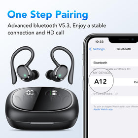 IKG Ear Buds IPX7 waterproof against sweat and rain.