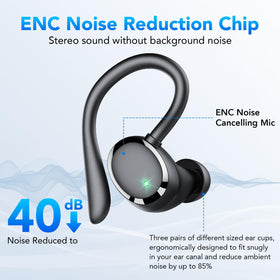 IKG Ear Buds sports earhook keeps secure during workouts.