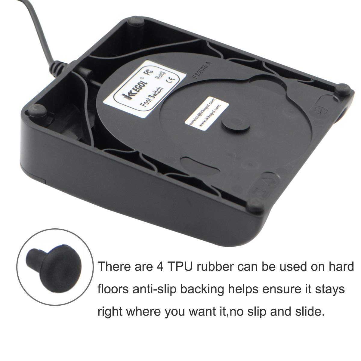 iKKEGOL pedal in transcription use enabling hands-free typing control