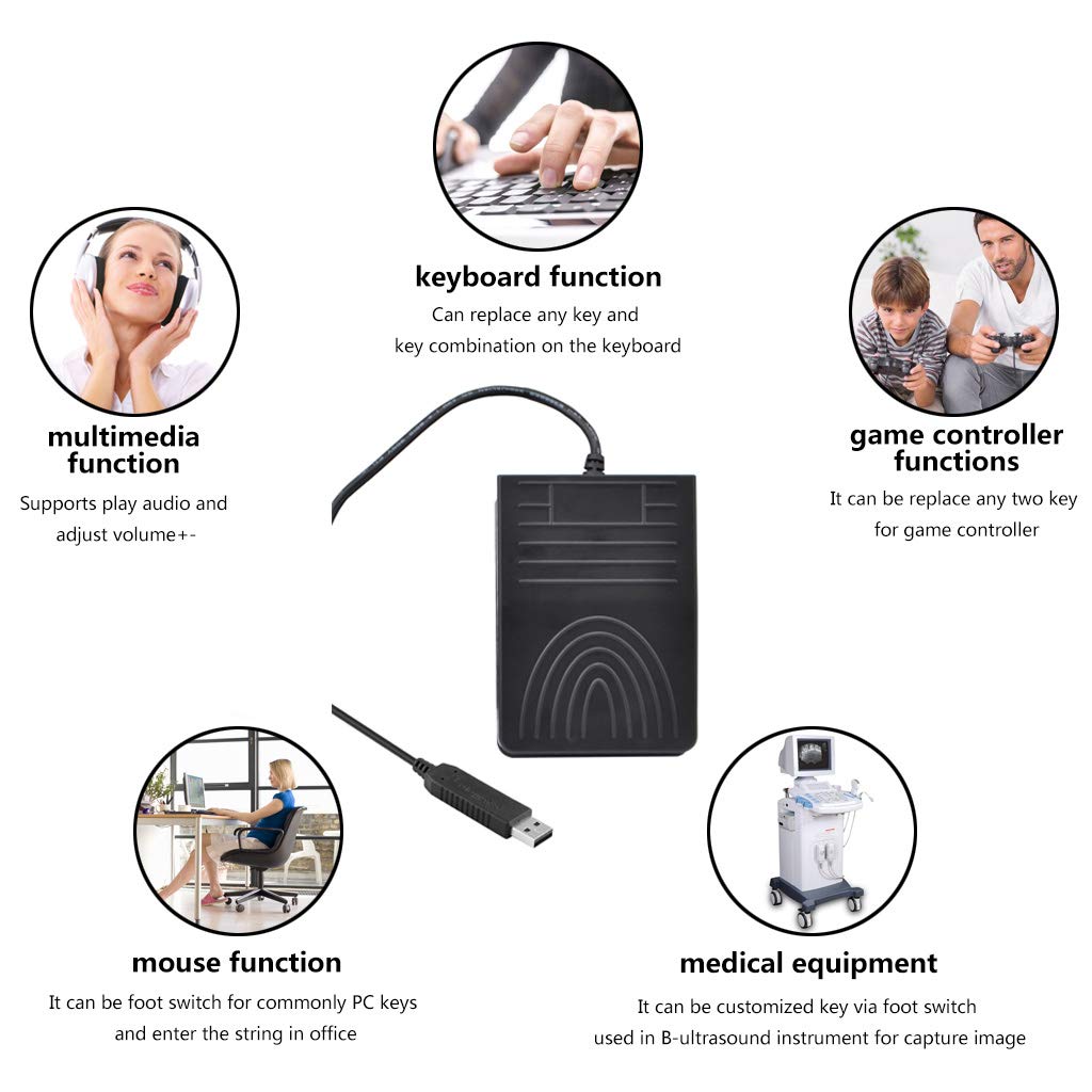iKKEGOL foot pedal setup software demonstrates easy key mapping
