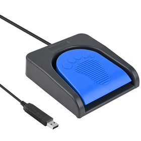 iKKEGOL next to a hand to show pedal size and ergonomic footprint