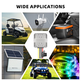 ikkwmei powering LED lights demonstrating stable 12V output and bright illumination