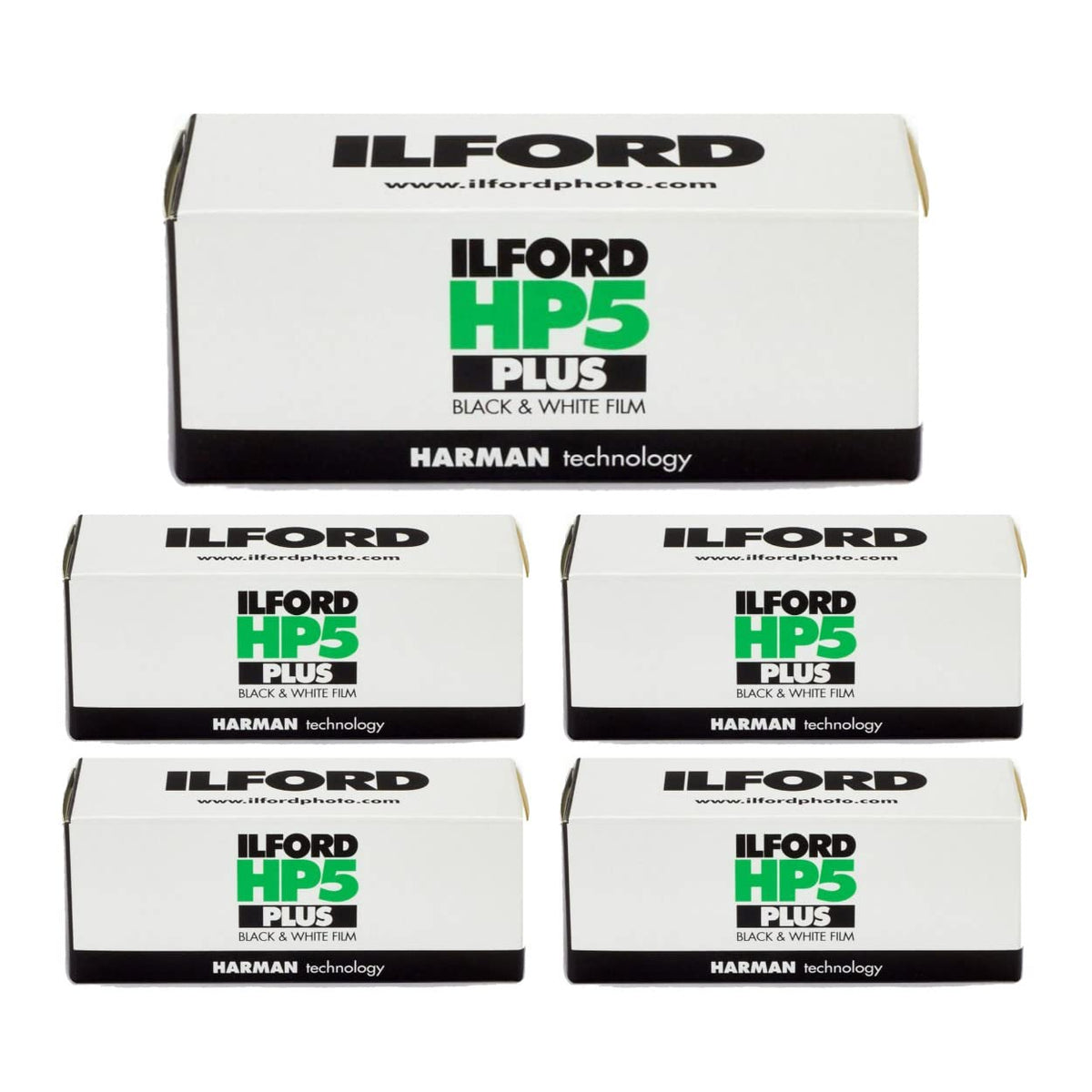 Ilford HP5 Plus 400 120 film pack for versatile action and available light photography.