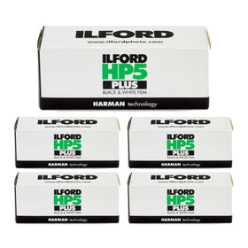 Ilford HP5 Plus 400 120 film pack for versatile action and available light photography.