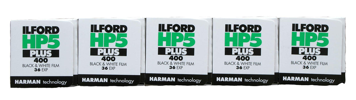 Ilford HP5+ five-roll pack ready for versatile black-and-white projects
