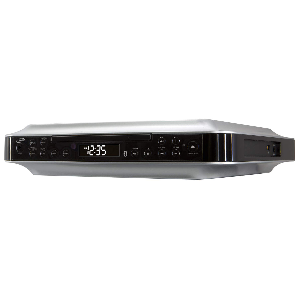 iLive digital clock and kitchen timer display for time management.