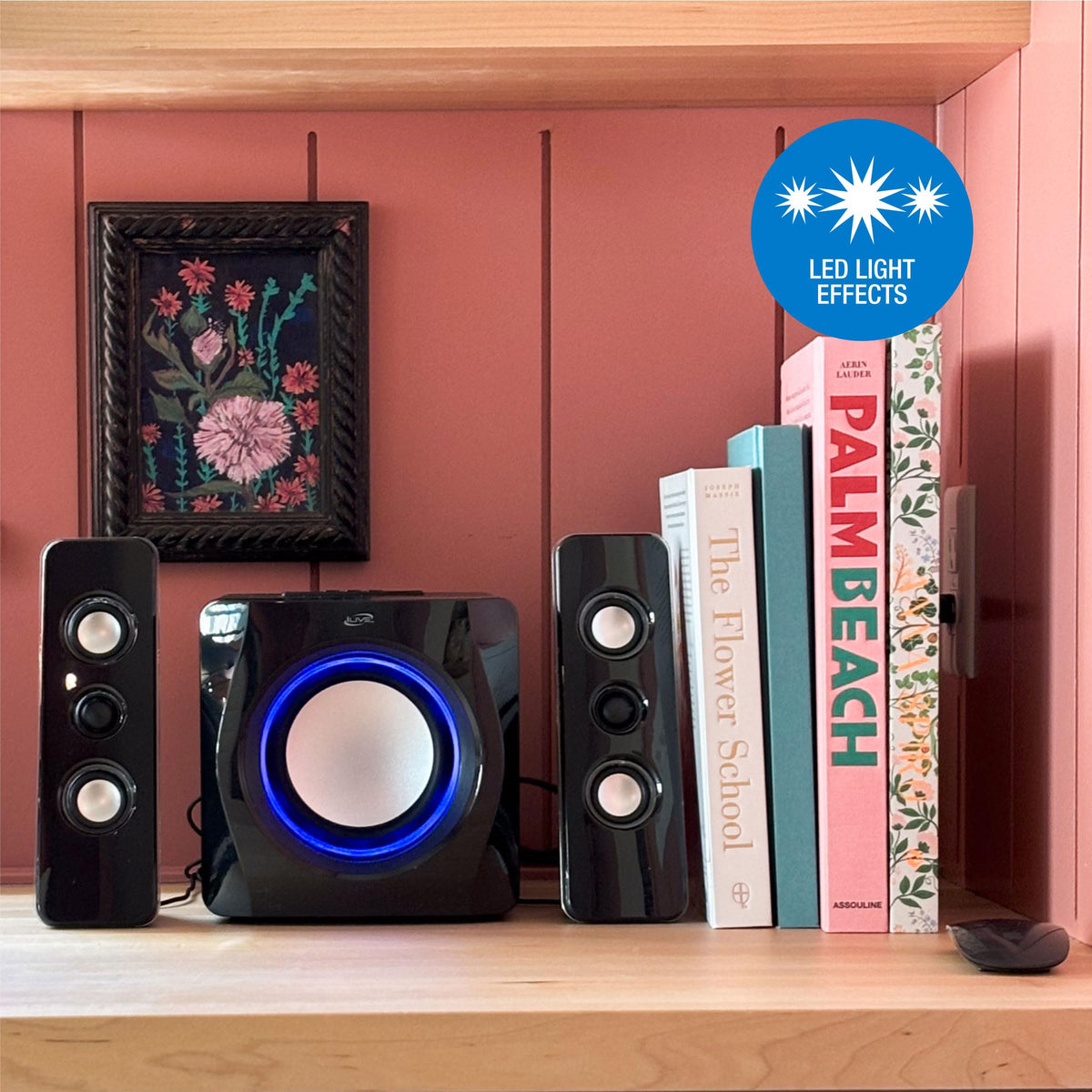 iLive HB23B built-in AC power cable keeps wires tidy.