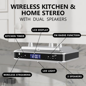 iLive under-cabinet radio Bluetooth pairing button enabling quick wireless setup