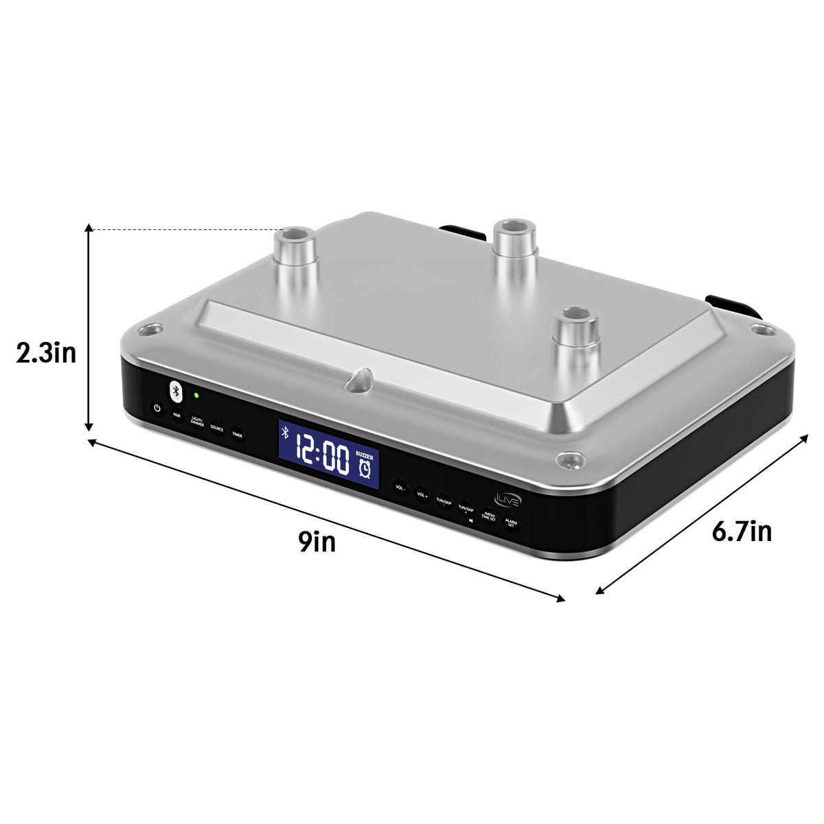 iLive compact under-cabinet radio saves counter space in kitchens