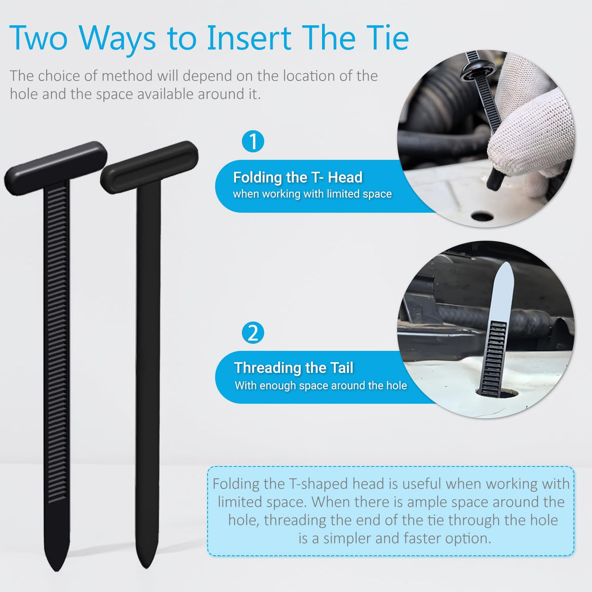 ILKCC automotive application cable tie buckle ensures secure fit on panels.