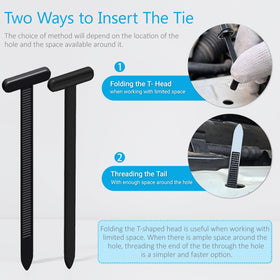 ILKCC automotive application cable tie buckle ensures secure fit on panels.