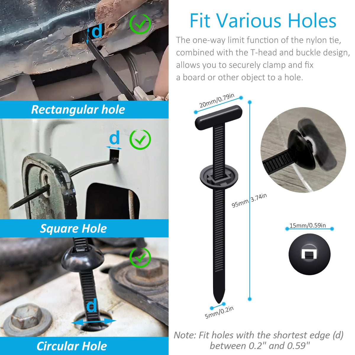 ILKCC multi-functional cable tie buckle helps organize wires and tools.