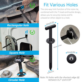 ILKCC multi-functional cable tie buckle helps organize wires and tools.