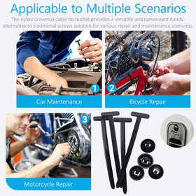 ILKCC nylon cable tie buckle is high-strength and UV-resistant for outdoors.