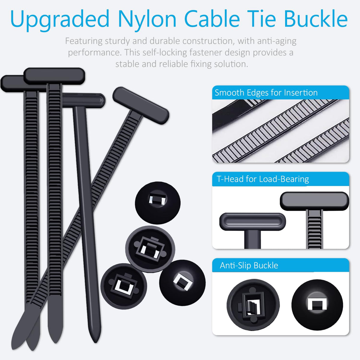 ILKCC wire management and tool organization cable tie buckle for home and shop.
