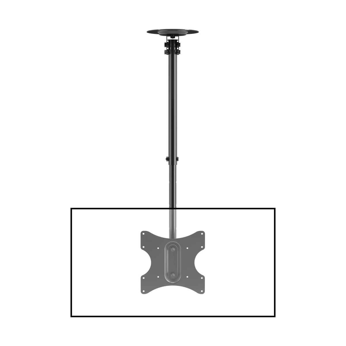 Suptek MC3260 Ceiling TV Mount for 23–43 Inch Displays | VESA 100x100-200x200 | Up to 77 lb