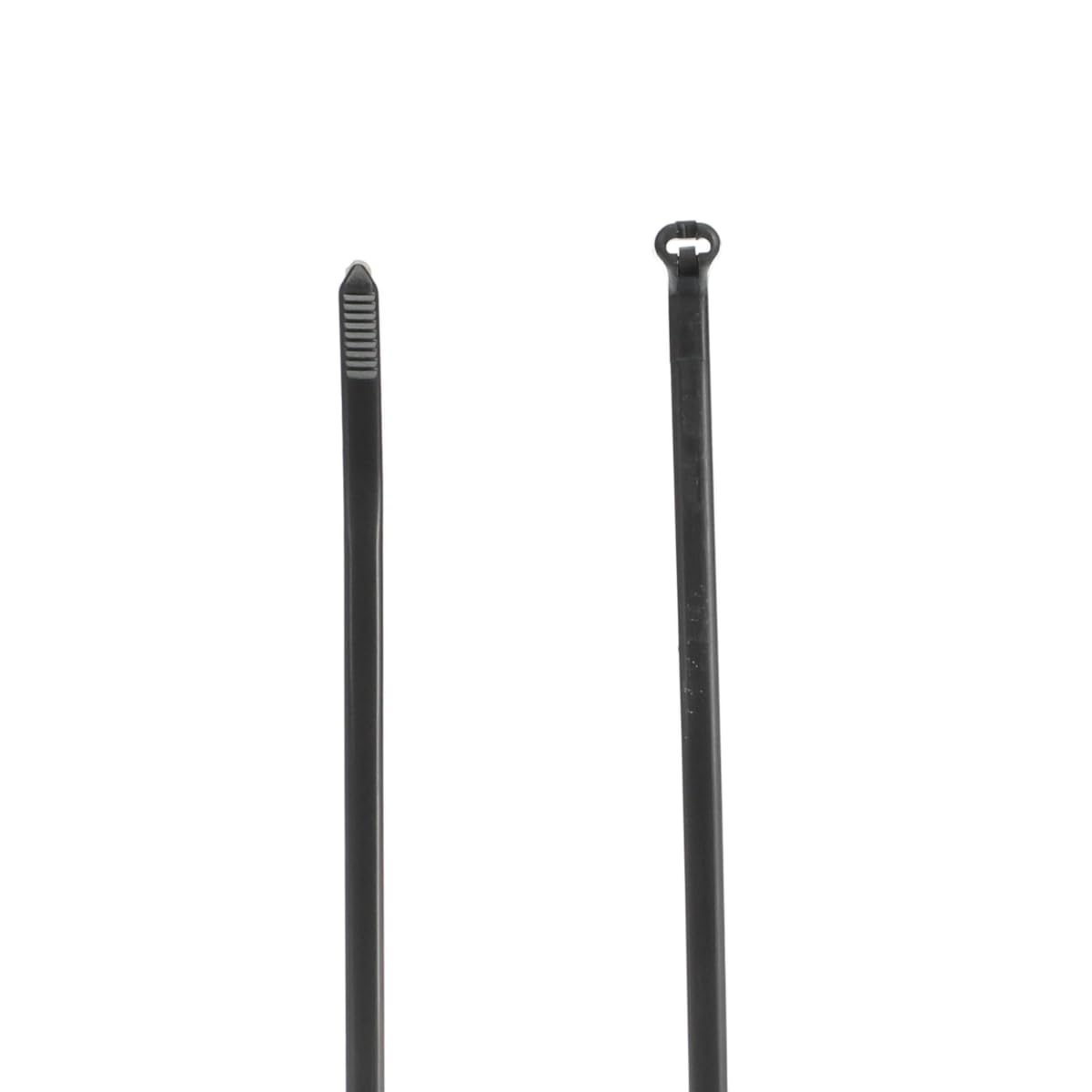 Thomas & Betts TY525MX 7-Inch Black Cable Ties, 50 lb, 100-Pack