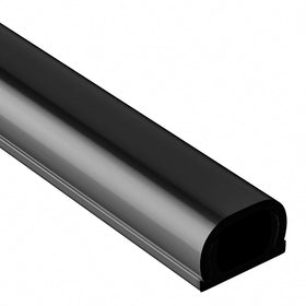 Yecaye 128in Wall Cord Hider — On-Wall Cable Concealer for Home & Office (Black)