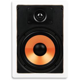 Micca M-8S 2-Way In-Wall Speaker – 8-Inch Woofer, 1-Inch Silk Dome Tweeter, Paintable White