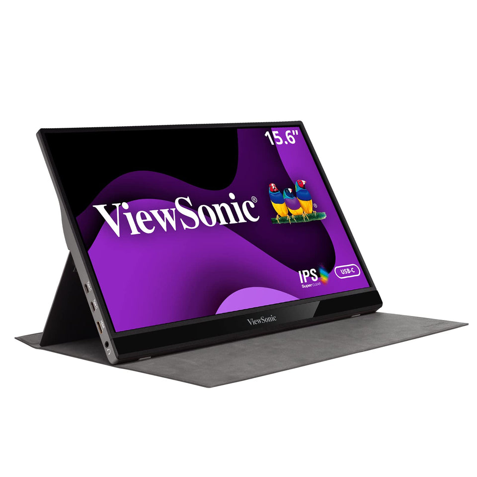 ViewSonic VG1655 front view showing a slim profile ideal for on the go