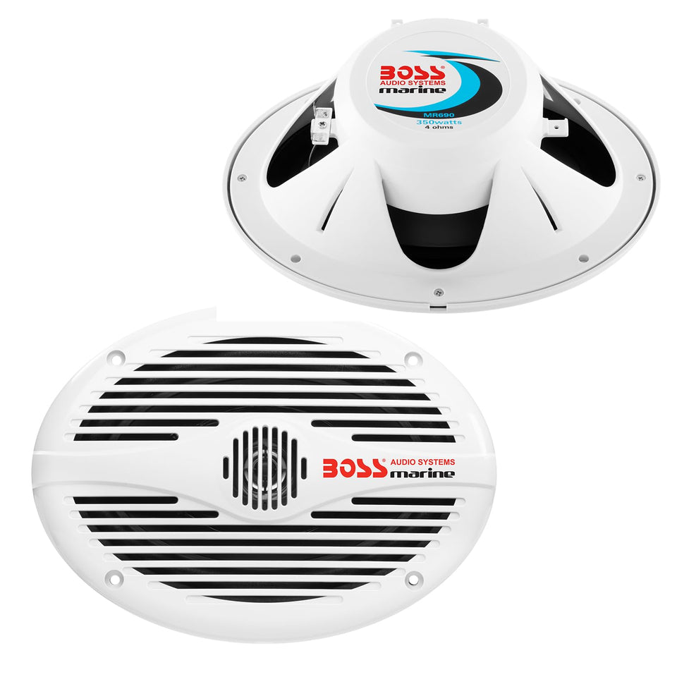 BOSS Audio Systems 6x9 Marine Speakers MR690 350W Coaxial