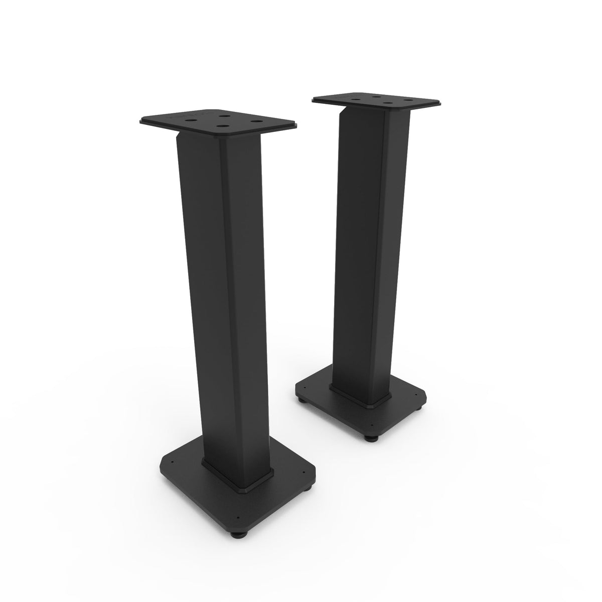 Kanto SX30 Universal Fillable Speaker Stands – 30 inch Tall, Adjustable Isolation Feet, Cable Channel | Pair | Black