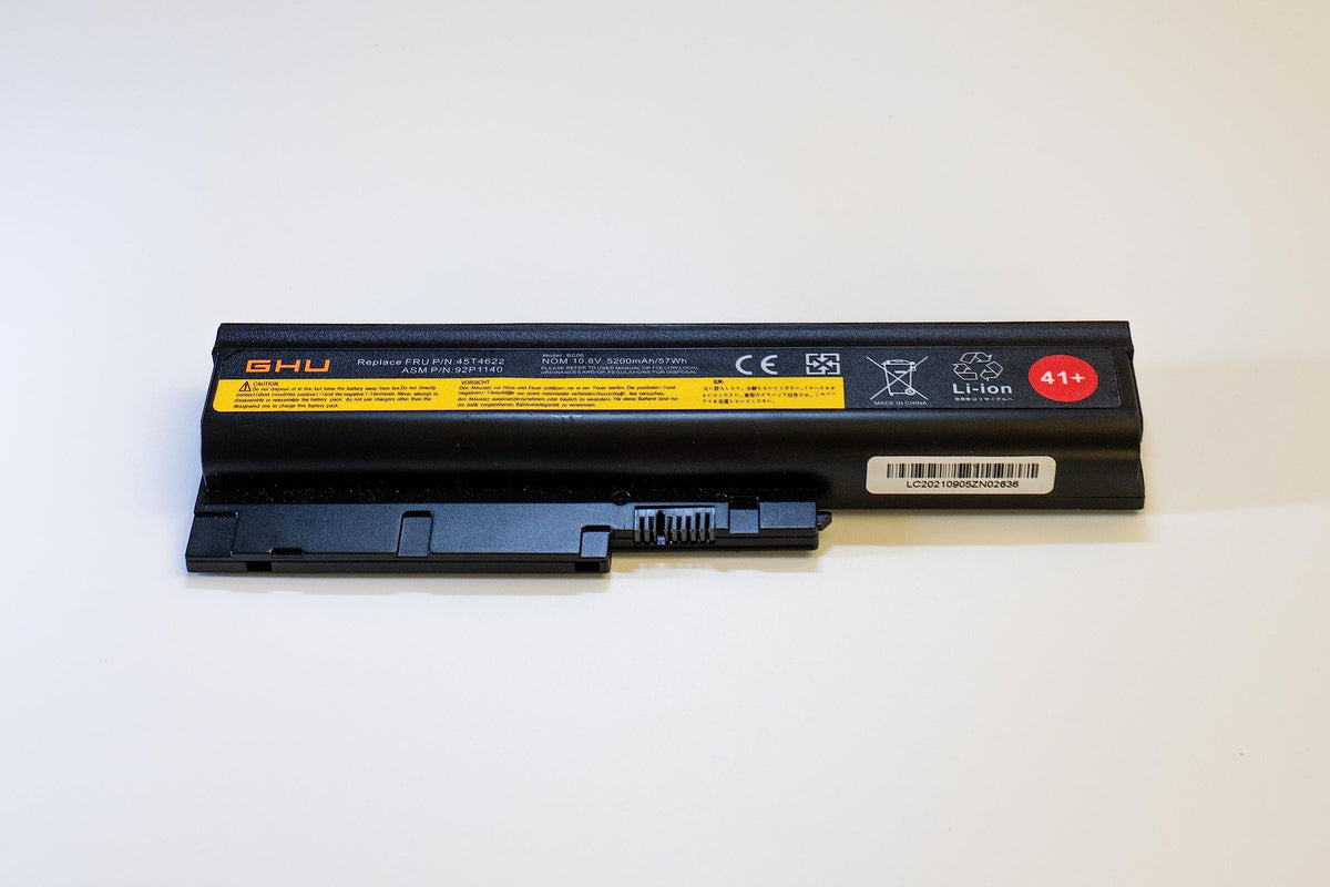 GHU 57Wh Replacement Battery for IBM ThinkPad R60 R61 T60 W500 Z60 SL Series