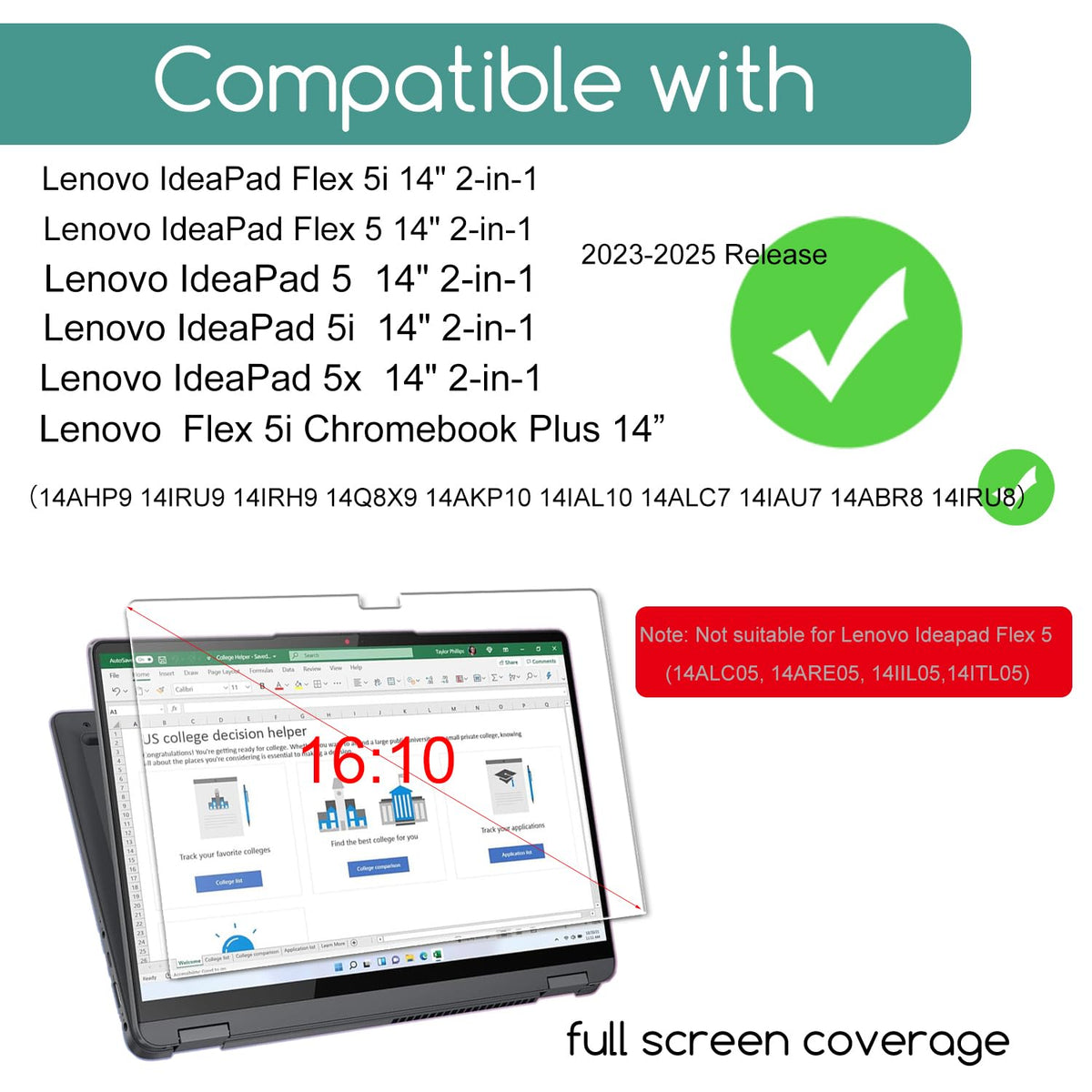KEANBOLL Blue Light Screen Protector for Lenovo 14"