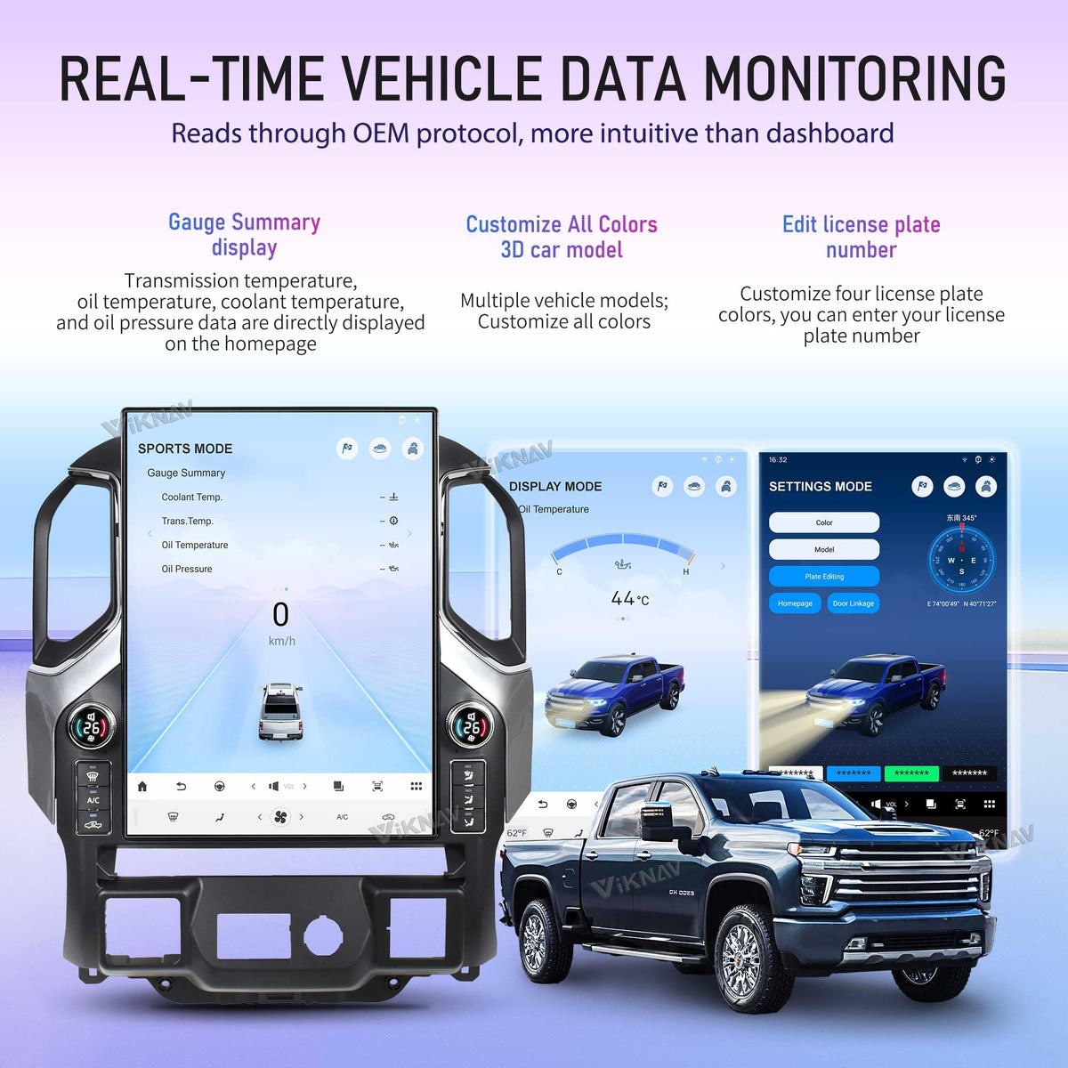 15.6 Inch Touch Screen Android Car Radio for GMC Sierra Chevrolet Silverado 2019 2020 2021 2022 2023 2024 2025 Head Unit Wirless Carplay GPS Navigation Screen Upgrade Multimedia Player Android Auto