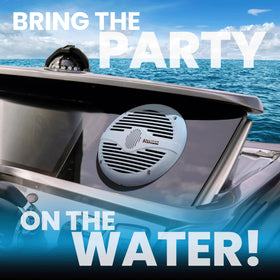 BOSS Audio Systems MR690 6x9 Inch Marine Speakers - 350 Watts Per Pair, Coaxial, 2 Way, Full Range, 4 Ohms, Weatherproof
