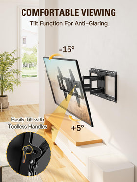 Mounting Dream MD2198 Sliding TV Wall Mount – 42-86 inch TVs, Full Motion