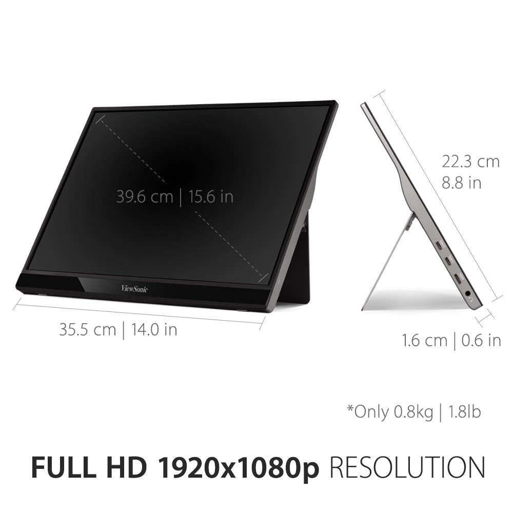 ViewSonic VG1655 mini HDMI connection supports external devices