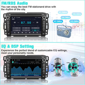 AWESAFE 4 Core 64GB Car Stereo for Chevy Silverado Tahoe GMC Sierra Yukon 2007-2013, Android 13 Touch Screen Silverado Radio Support Wireless CarPlay Android Auto GPS WiFi SWC - with Backup Camera