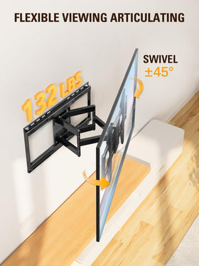 Mounting Dream MD2198 Sliding TV Wall Mount – 42-86 inch TVs, Full Motion