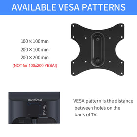 Suptek MC3260 Ceiling TV Mount for 23–43 Inch Displays | VESA 100x100-200x200 | Up to 77 lb