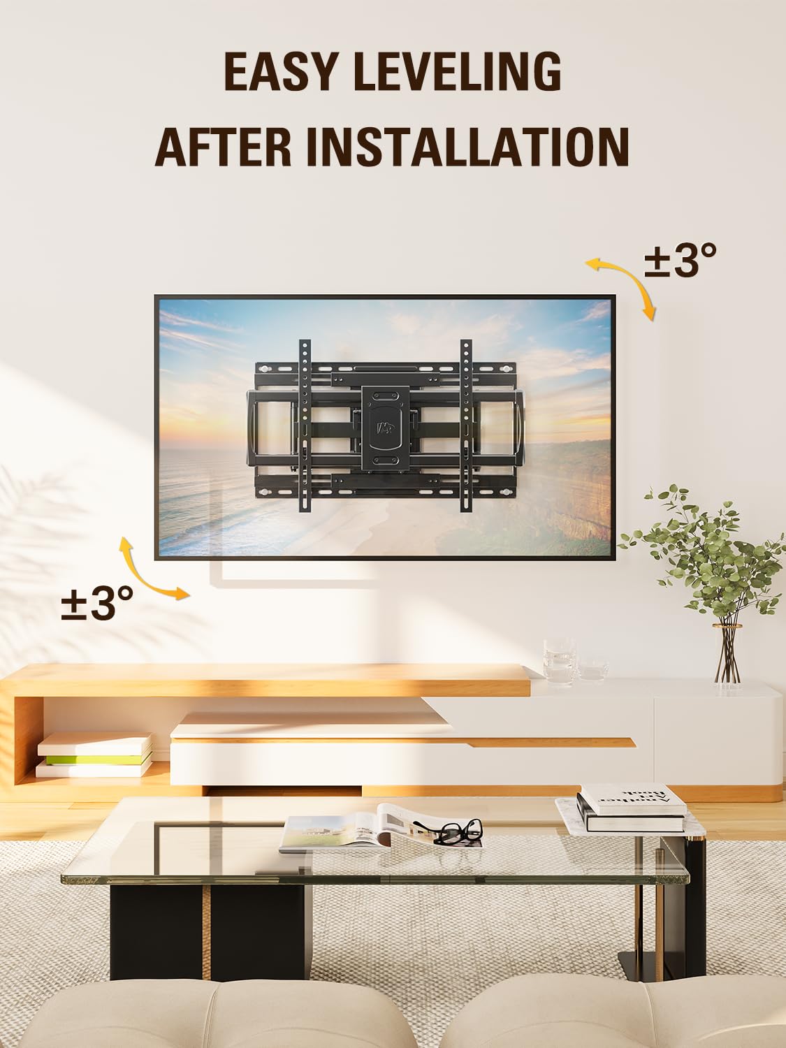 Mounting Dream MD2198 Sliding TV Wall Mount – 42-86 inch TVs, Full Motion