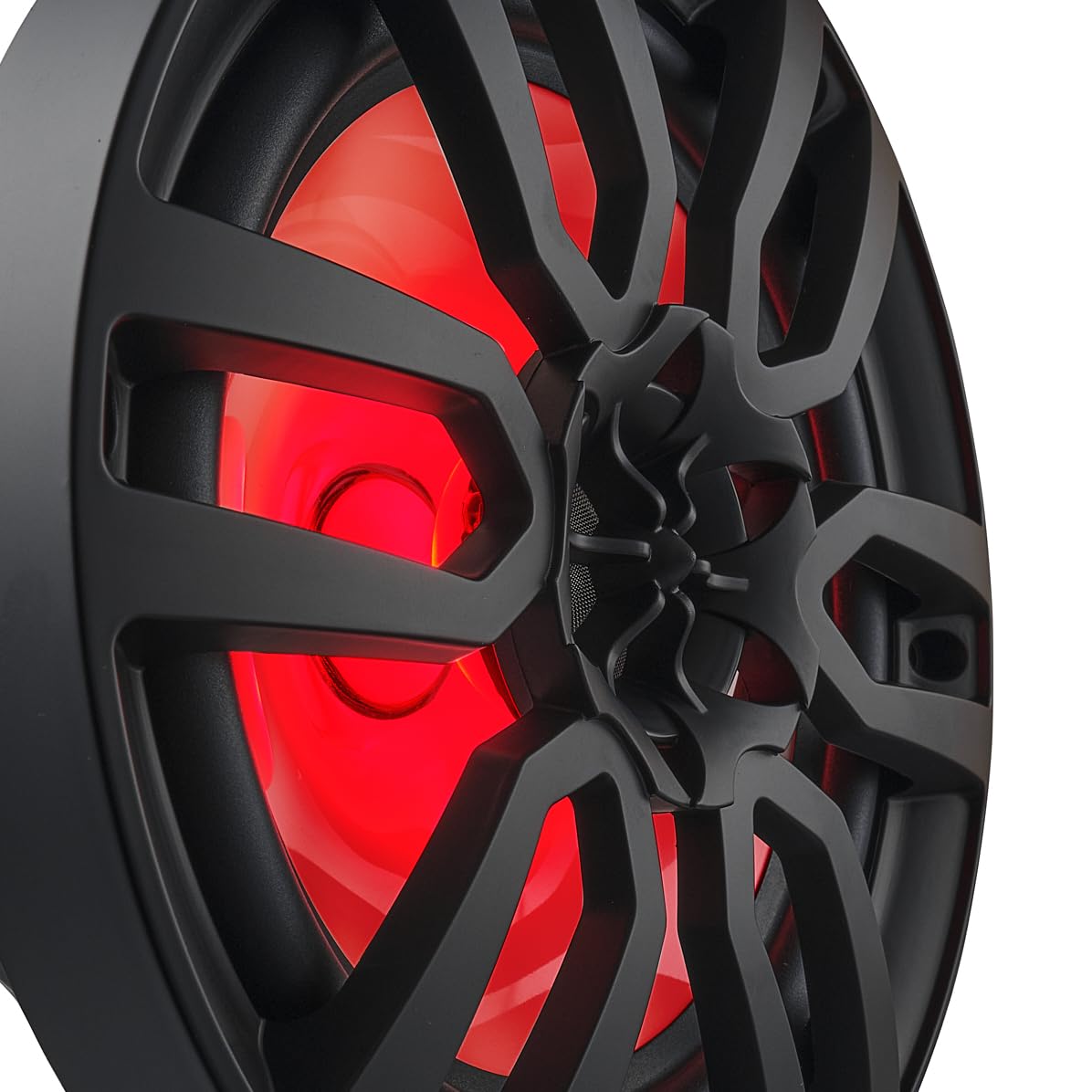 DS18 HYDRO NXL-8 - High End Coaxial Speaker Pair - 2-Way Marine Speaker w/Integrated RGB Lights - 375 Watt - 100% UV Stable - Water Resistant Speakers - 8 Inches, Black