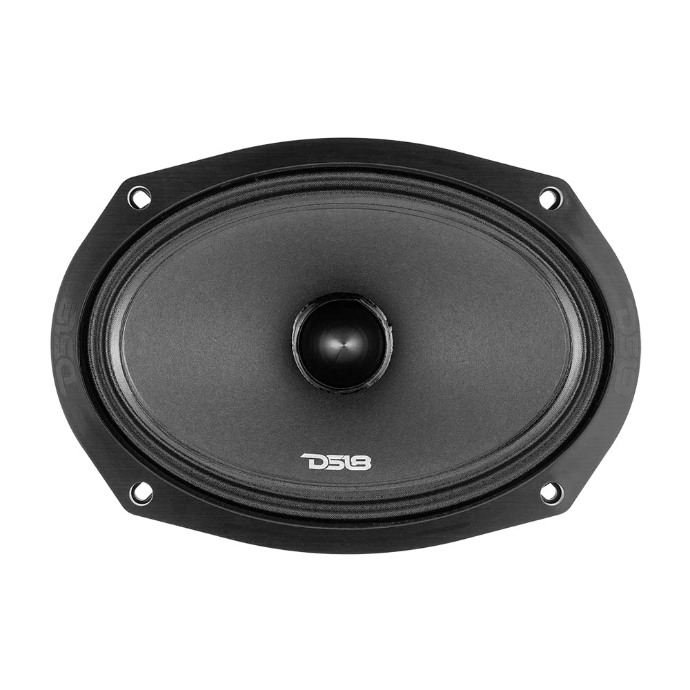 DS18 PRO-ZXI Pro Audio Loudspreaker Combo | (2) 6.5" Loudspeakers paired with (2) 6x9 Loudspeakers | 600W Max Power | Gloss Black Basket Face with Black Bullet Dust Covers | 4 Speakers Total