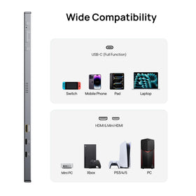 ARZOPA Z1C Plus display modes: duplicate extend second screen