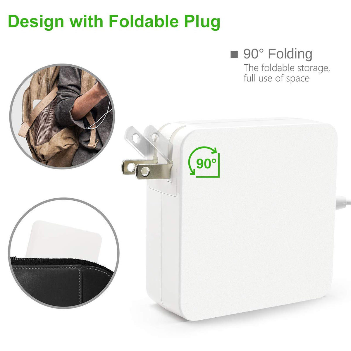 Givehooy 85W T-tip Charger for MacBook Pro 2012–2015