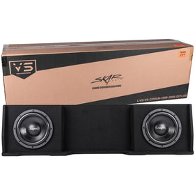 Skar Audio Dual 10-Inch Sealed Subwoofer Enclosure for 1999-2006 Silverado / Sierra Extended Cab