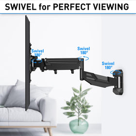 MountUp textured black finish complements modern entertainment spaces.
