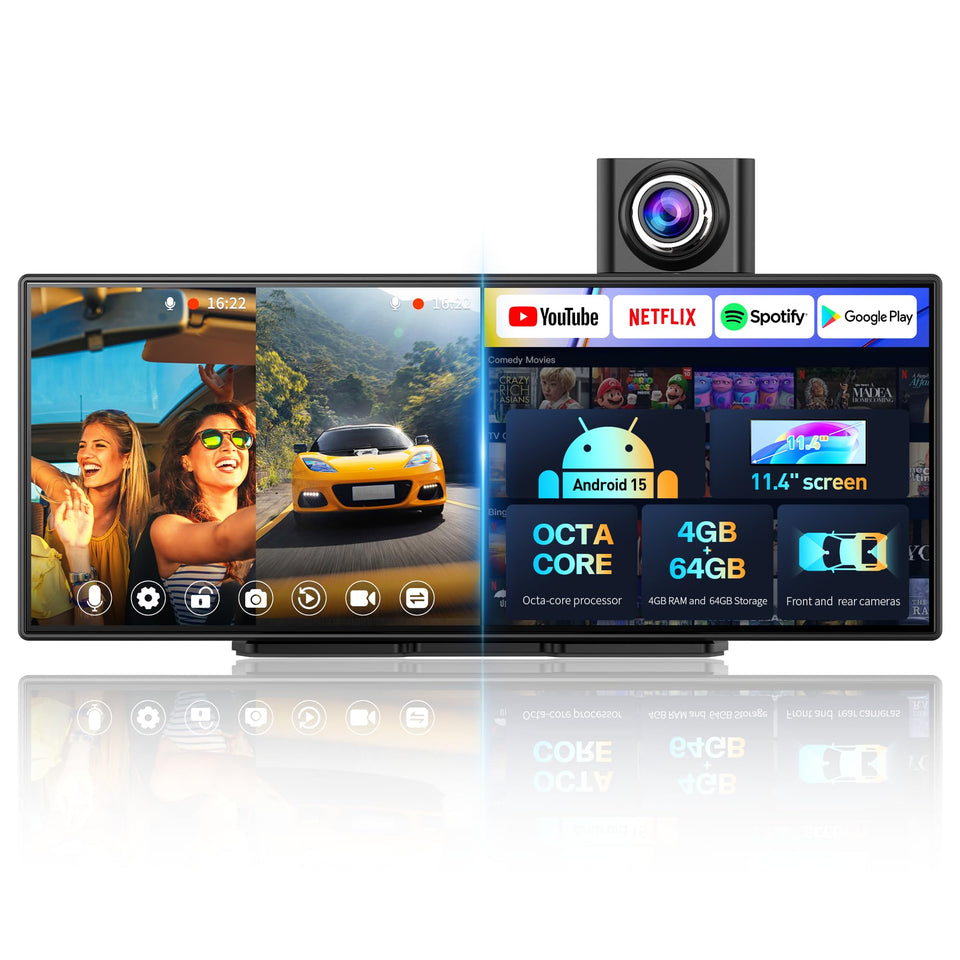 Imagebon 11.4-inch Android 15 screen with vibrant visuals and responsive controls