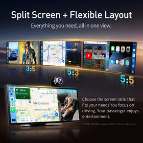 Imagebon split-screen multitask interface for maps and video
