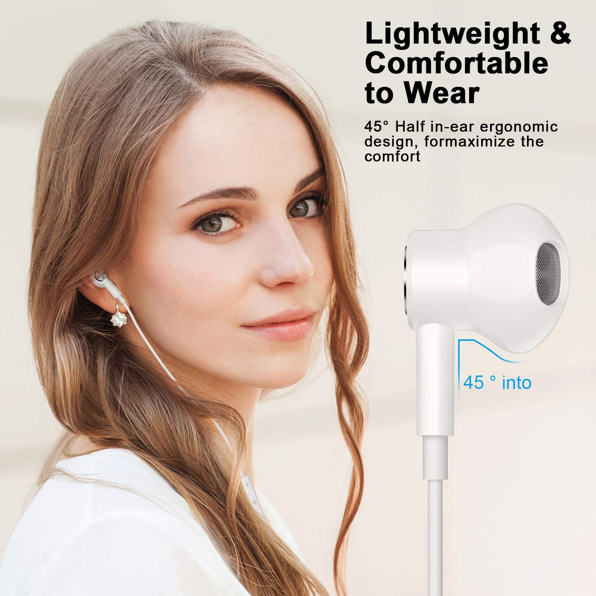 iMangoo USB-C headphones built-in DAC for clear sound