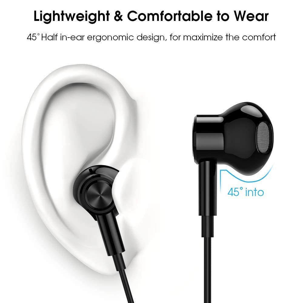 iMangoo USB-C headphones built-in DAC chip for clear stereo sound