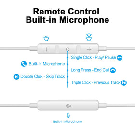 iMangoo USB-C headphones with metal-plated connectors for durability