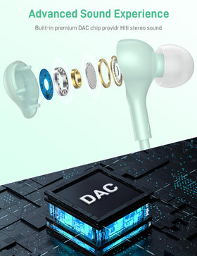 iMangoo earbud housing texture detail showing ergonomic design and comfort