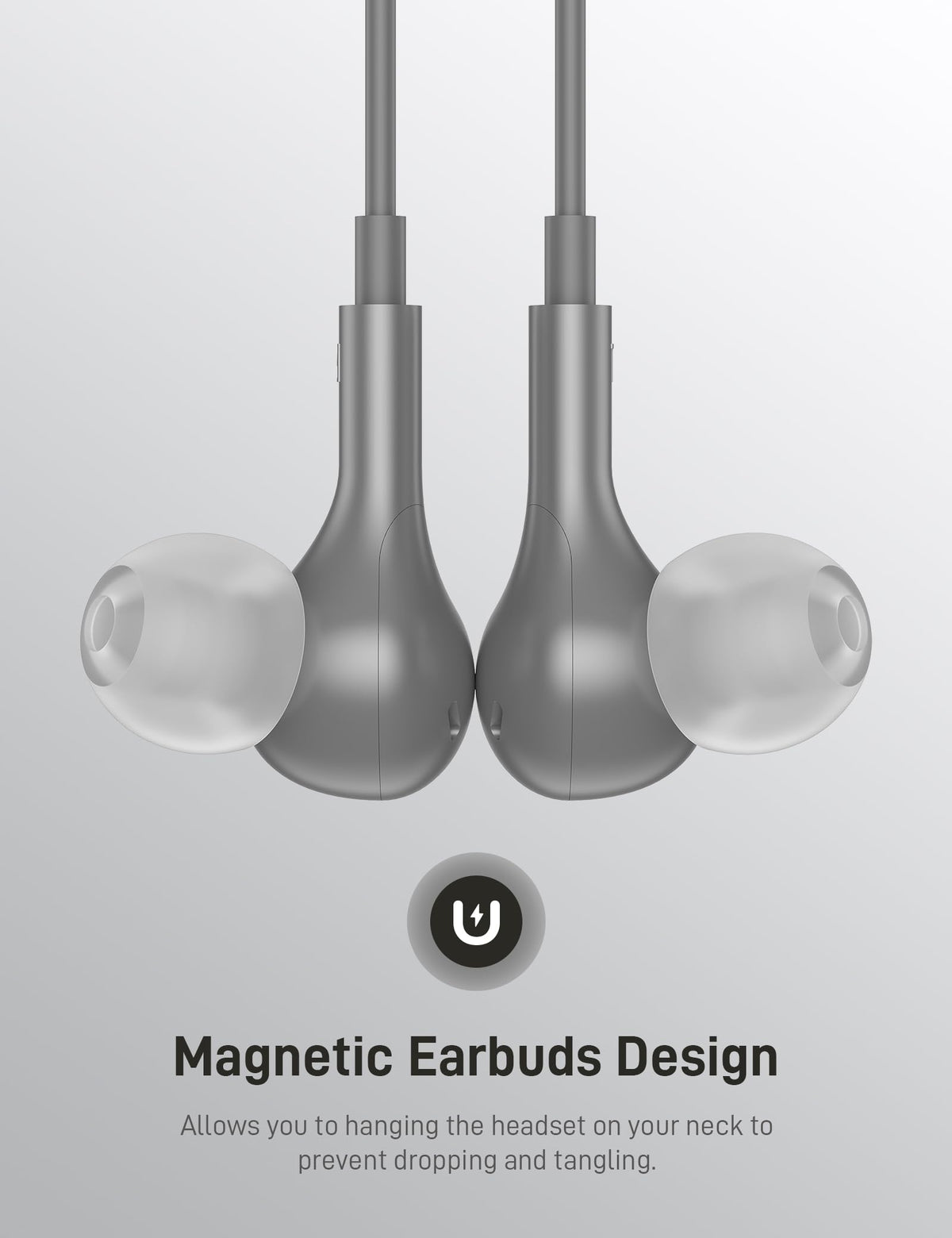 iMangoo hard EVA carrying case open with earbuds inside protecting gear