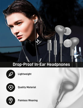 iMangoo earbuds magnetic backs keeping cables tidy for convenient storage